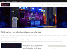 Tablet Screenshot of luzysonidodlux.com